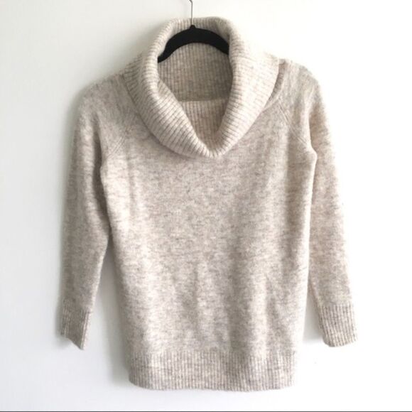 ARITZIA Wilfred Faretta Cowl Neck Off Shoulder Wool Alpaca Sweater XS - Picture 4 of 15